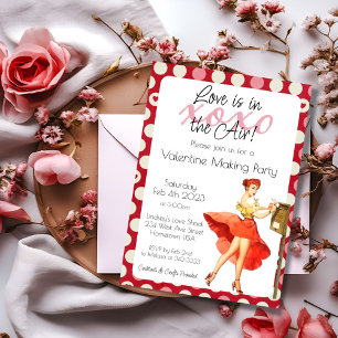 Invitation L'amour est dans l'invitation de la Saint Valentin