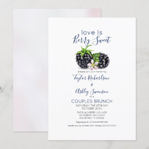 Invitation L'amour est doux Blackberry Brunch Mariage