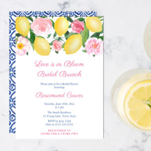 Invitation L'Amour Est En Fleur Citrus Fête des mariées Brunc