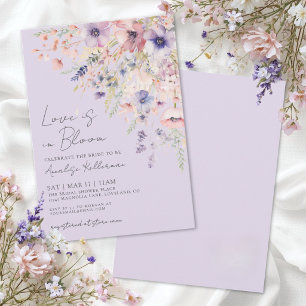 Invitation L'Amour est en Fleur Fête de Mariage de Fleurs Sau
