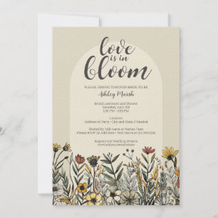 Invitation L'amour est en fleur - Fête des mariées des fleurs