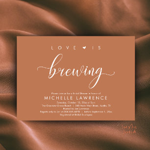 Invitation L'amour est en train de se préparer Fête de bière 