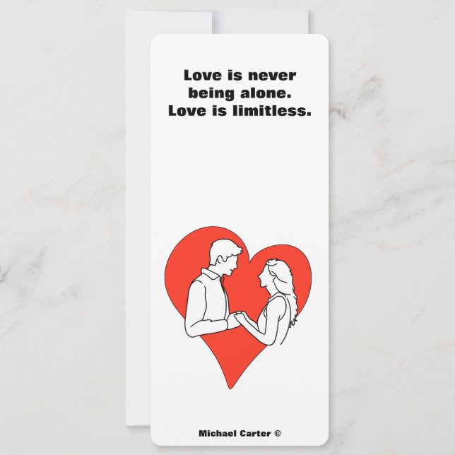 Invitation L'amour est illimité (Devant)