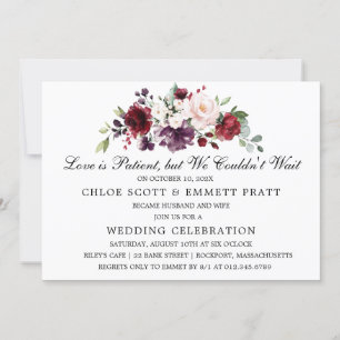 Invitation L'amour est l'invitation du Mariage patient