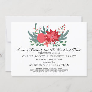 Invitation L'amour est l'invitation du Mariage patient