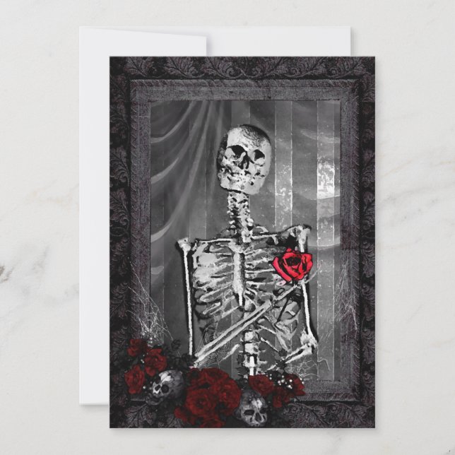 Invitation L'amour est un Mariage gothique éternel (Devant)