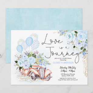 Invitation L'amour est une Fête de l'mariée d'aventure de voy