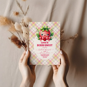 Invitation L'amour fraise est Berry Sweet Fête des mariées