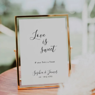 Invitation L'amour minimaliste du Mariage est doux signe de l