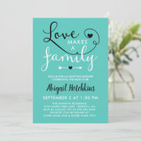 L'Amour Turquoise Fait Une Douche D'Adoption Famil