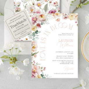 Invitation L'amour vintage est dans la Fête des mariées rose