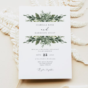 Invitation LANA Bohemian Watercolor Mariage