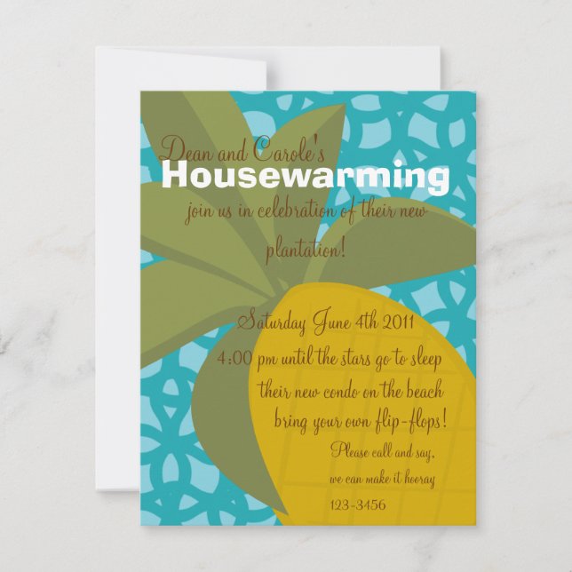 Invitation L'ananas Extraordinaire (Devant)