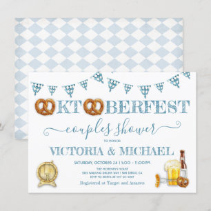 Invitation Lancement de couples de bretzels d'Oktoberfest