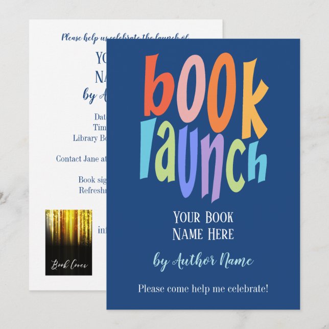 Invitation Lancement de la version du livre Modern Party (Devant / Derrière)