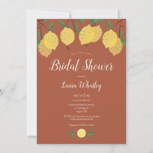 Invitation Lancement de mariage en terre cuite aux citrons mo