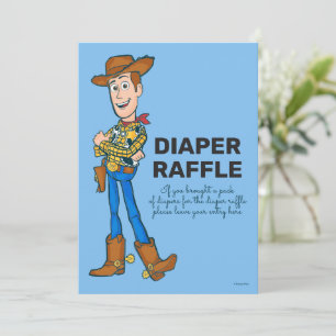 Invitation Lancer de couches pour Baby Shower Buzz et Woody