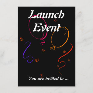 Invitation Lancer la fête des événements