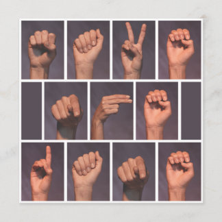 Invitation Langue des signes, date à retenir