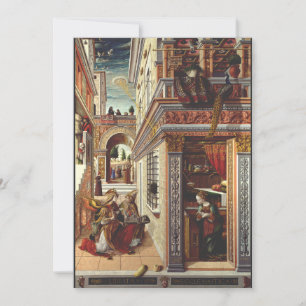 Invitation L'Annonciation Carlo Crivelli Art de la Renaissanc