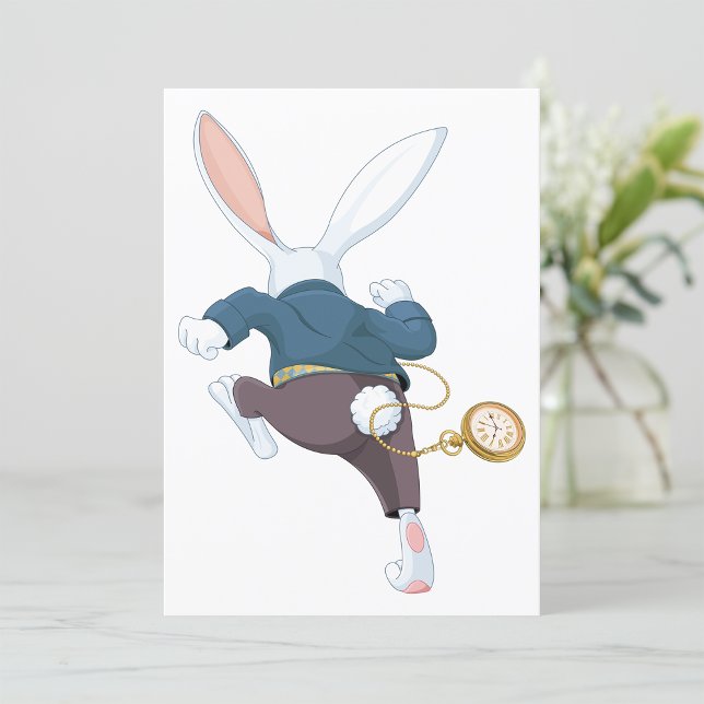 Invitation Lapin Blanc Qui S'Éloigne (Créateur téléchargé)