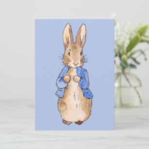 Invitation Lapin classique dans une veste bleue