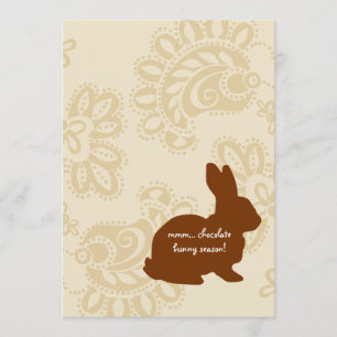 Invitation Lapin de chocolat