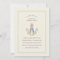 Lapin de Livre de Contes Classique Sage Baby Showe