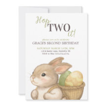 Lapin de Pâques Editable Hop Two It 2ème Anniversa