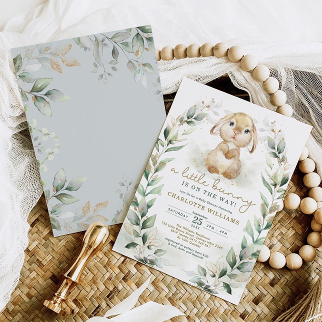 Invitation Lapin de printemps Lapin de Pâques Baby shower neu (Créateur téléchargé)