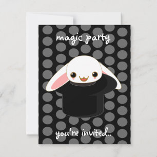 Invitation lapin magique