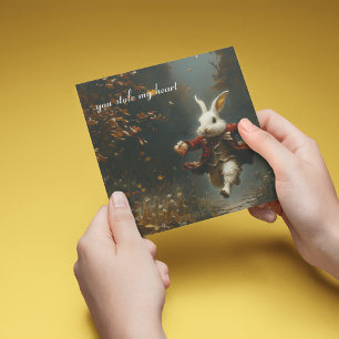 Invitation Lapin Voleur de Cœur Personnalisé Conte de Fée Vin