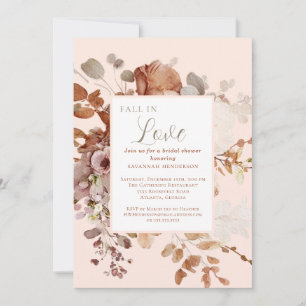 Invitation L'Aquarelle Tombe Dans L'Amour Fête des mariées Fl
