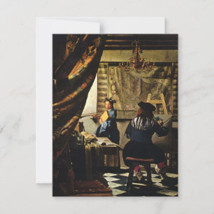 Invitation L'art de la peinture de Johannes Vermeer vers 1668