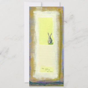 Invitation L'art inspirant qu'il devrait connaître le lapin l