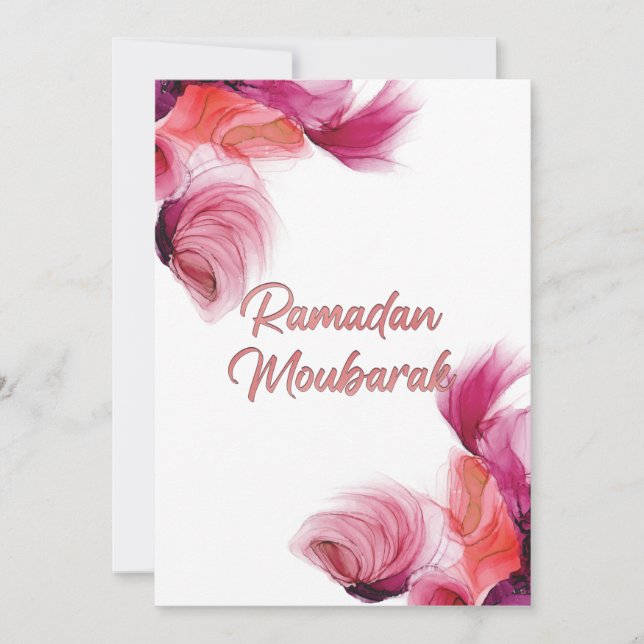 Invitation L'art islamique du Ramadan Moubarak (Devant)