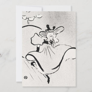 Invitation L'art noir et blanc Jane Avril par Toulouse Lautre