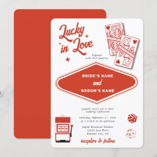 Invitation Las Vegas Destination Casino Lucky in Love Mariage