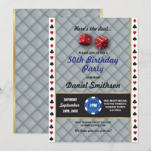 Invitation Las Vegas épousant l'anniversaire de partie de