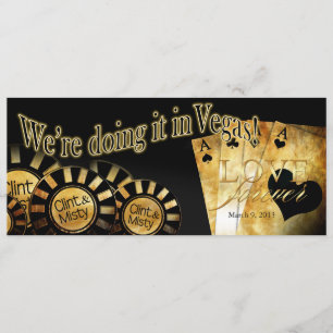 Invitation Las Vegas Mariage (contactez-moi pour personnalise