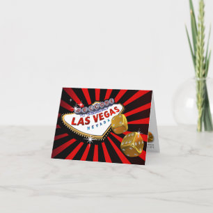 Invitation Las Vegas Starburst Mariage Réception rouge noir