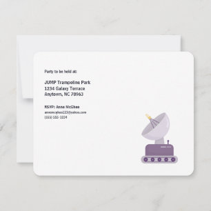 Invitation L'astronaute hors de cette fête d'anniversaire mon