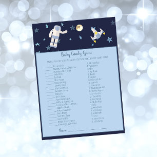 Invitation L'astronaute spatiale Baby Candy Game