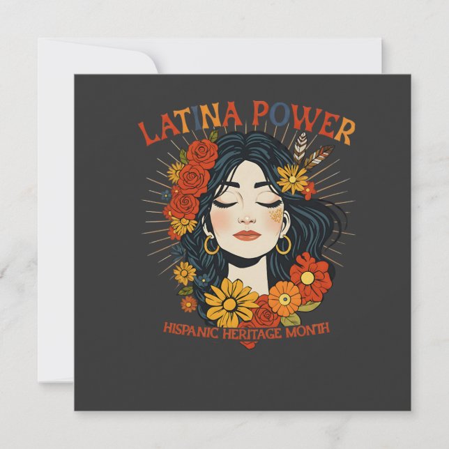 Invitation Latina Power - Design historique hispanique (Devant)