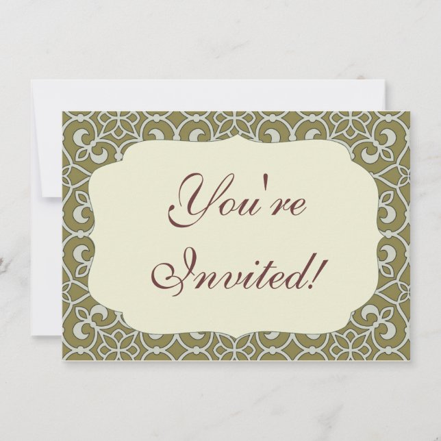 Invitation Latis Motif géométrique (Devant)