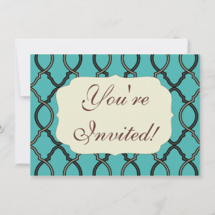 Invitation Latis Motif géométrique