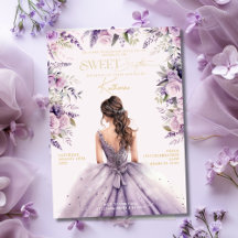 Lavande Douce 16 Seize Robe Violette Florale