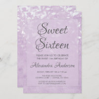 Lavande et blanc sucré 16 fête d'anniversaire