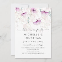 Lavande Florale Aquarelle Bible Mariage chrétien