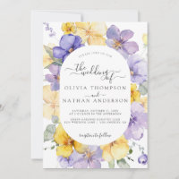 Lavande jaune Lilac Floral Mariage